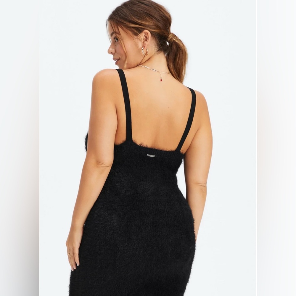 NEW Fabletics 90'S Mini Dress Black Size Large - Picture 3 of 3